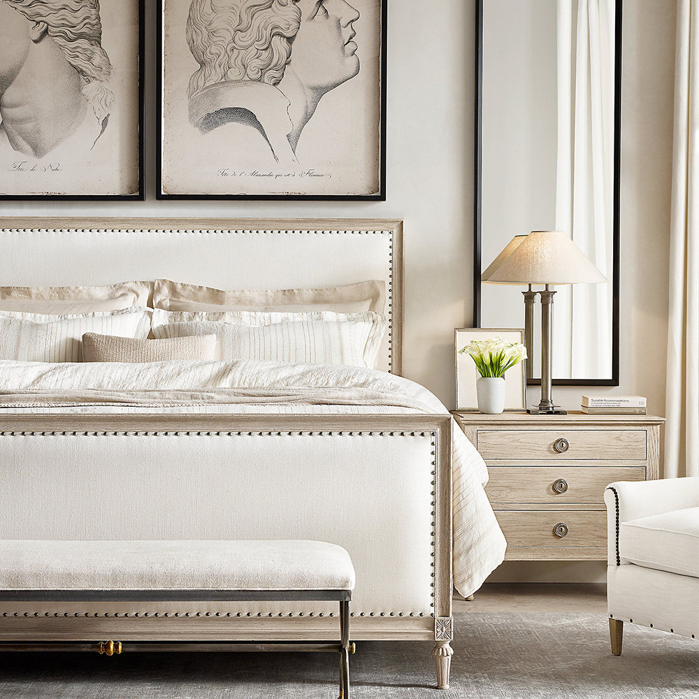 تخت خواب دو نفره سایز 180 تولیکا مدل النا طرح B