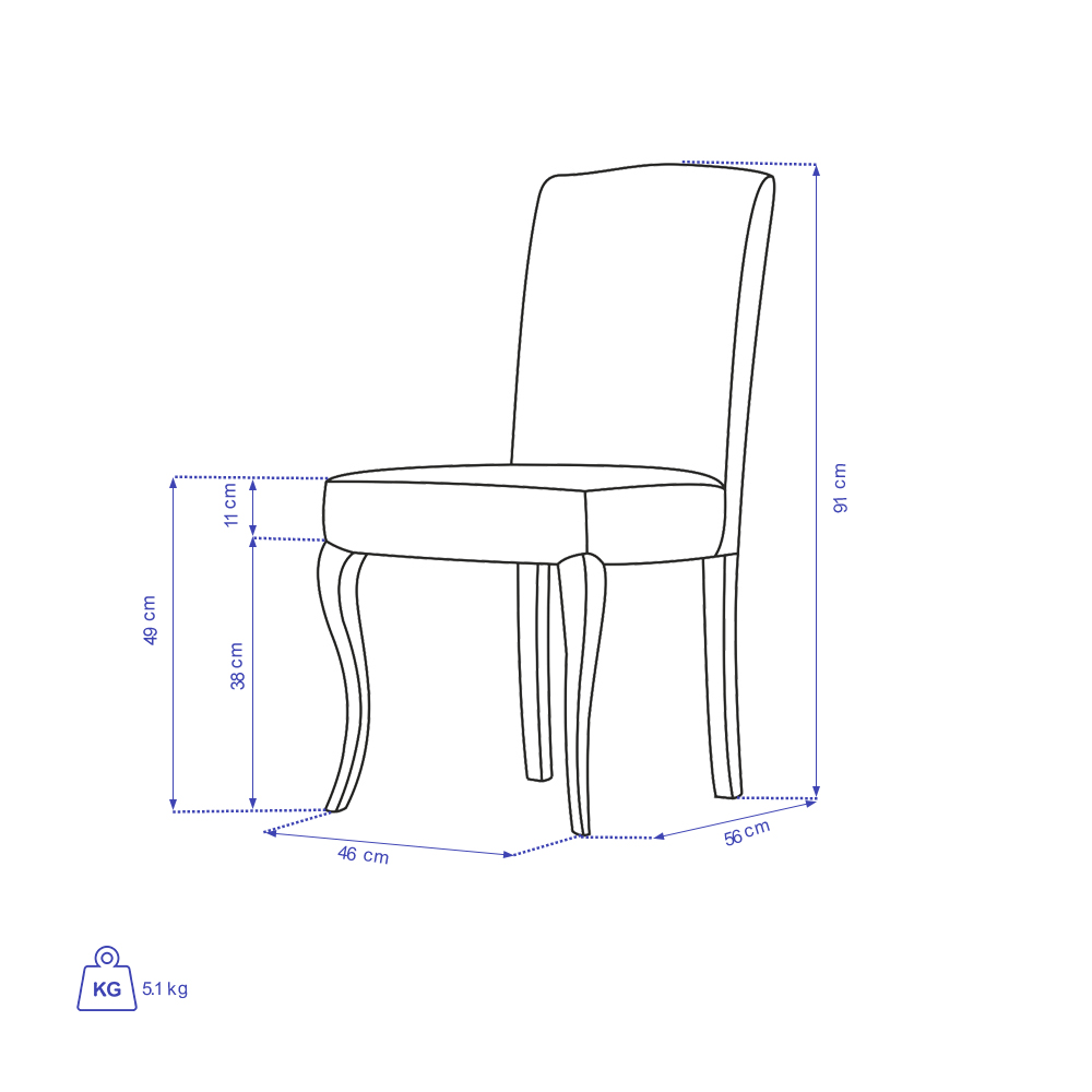 صندلی میهمان تولیکا مدل آنت