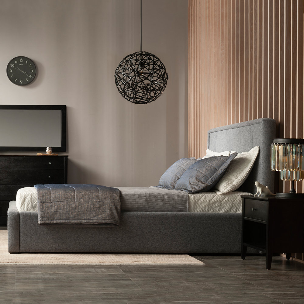 تخت خواب دو نفره سایز 160 تولیکا مدل تویا