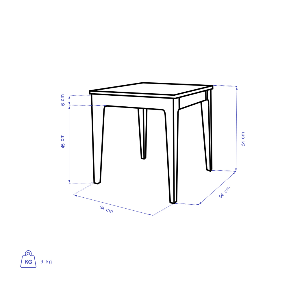 میز کنار مبلی تولیکا مدل تویا