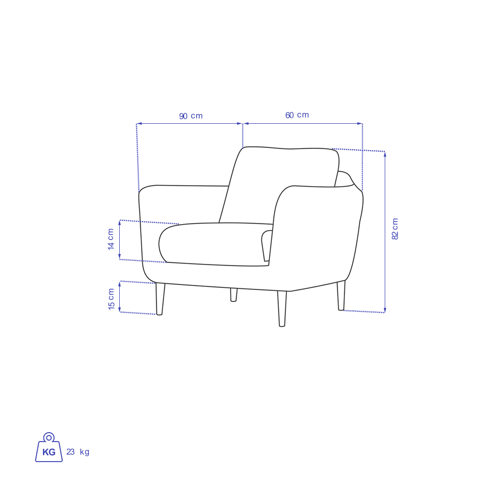 مبل یک نفره تولیکا مدل کیا