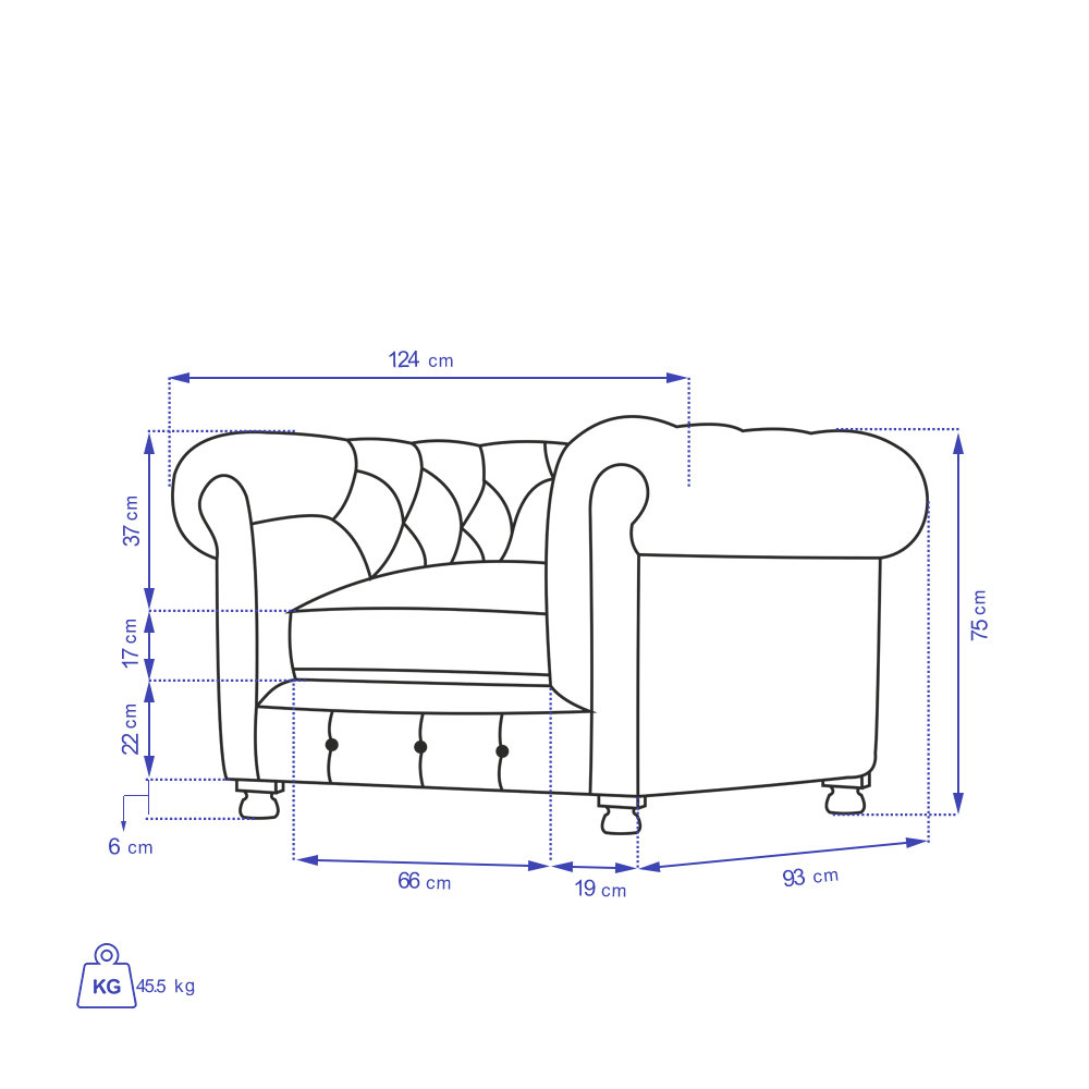 مبل تک نفره تولیکا مدل لاریسا