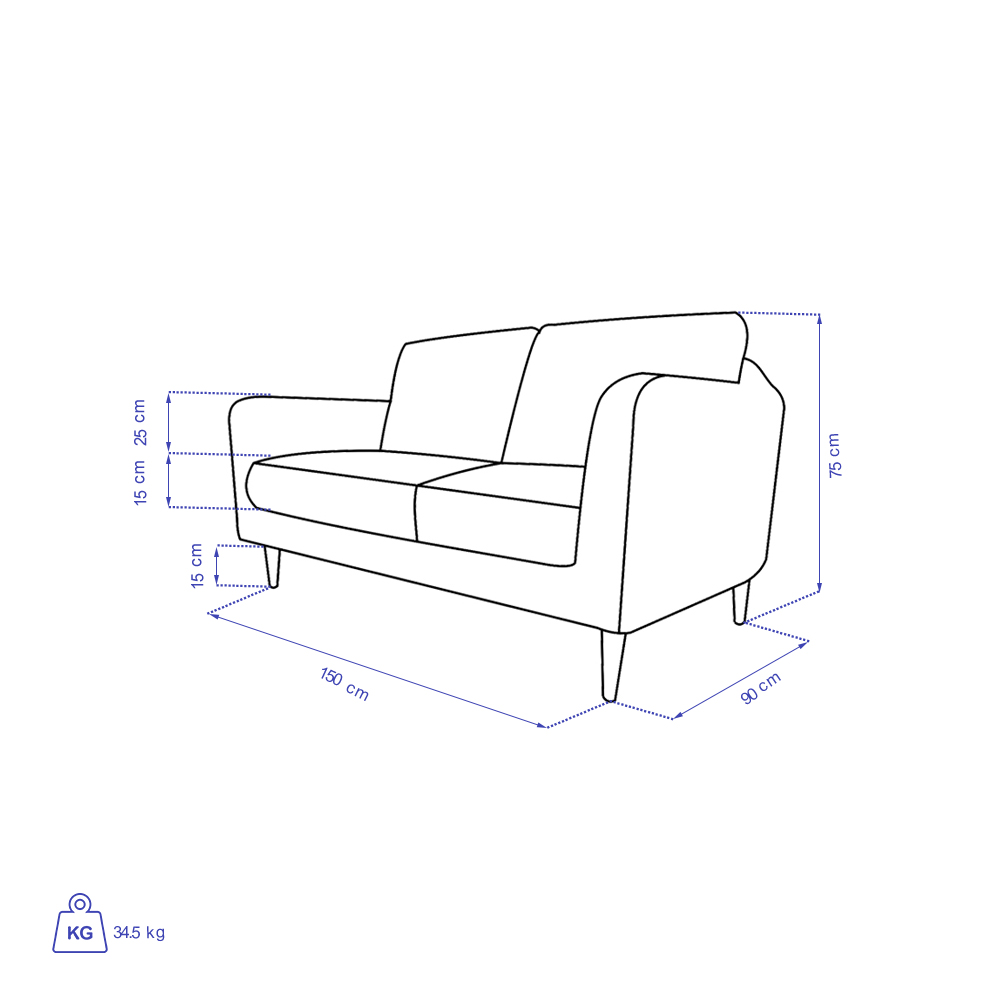 مبل دو نفره تولیکا مدل کیا