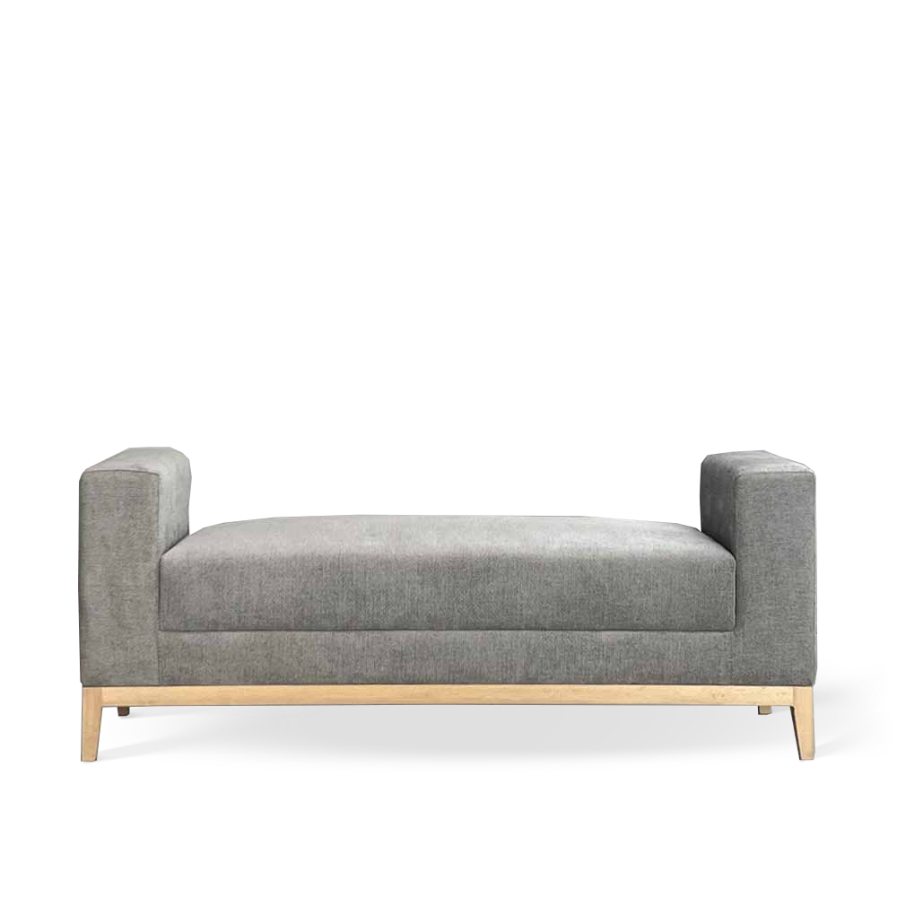 بنچ آنیس پایه قهوه ای سوخته پارچه مایسا 17