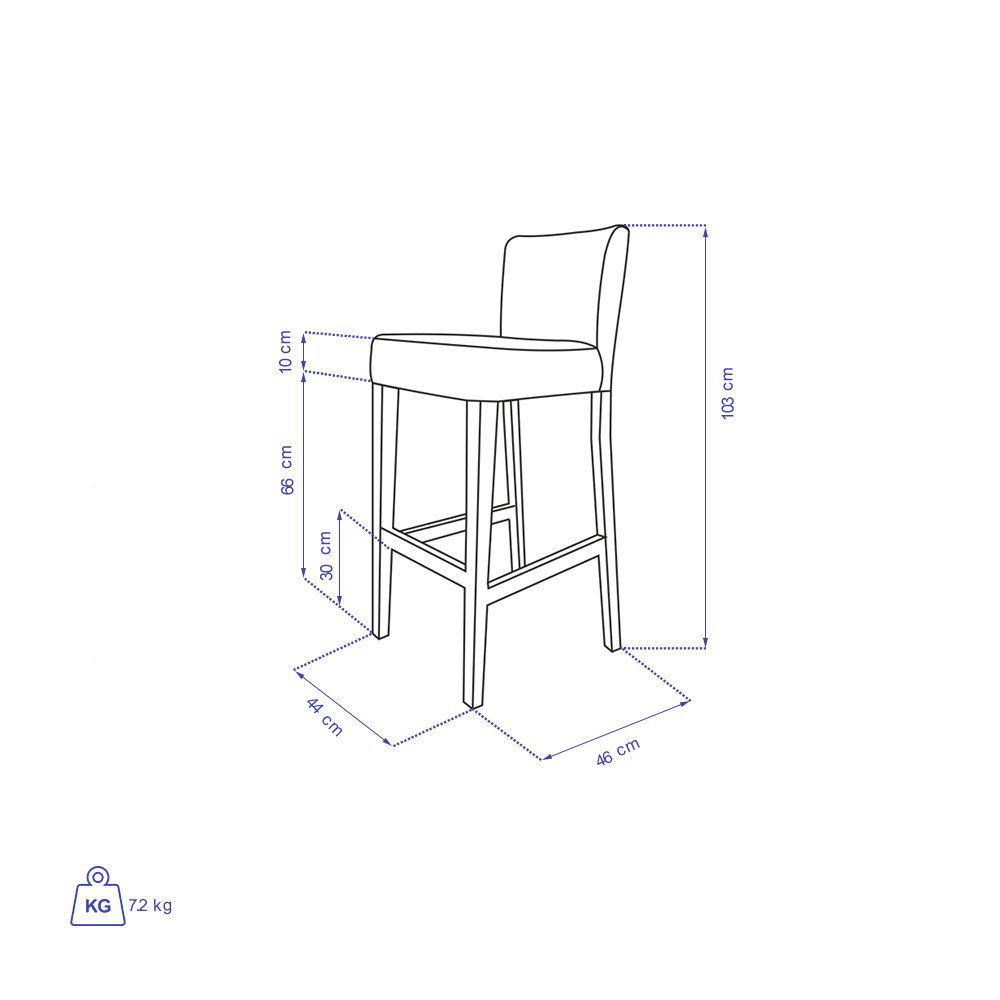 صندلی بار تولیکا مدل تویا