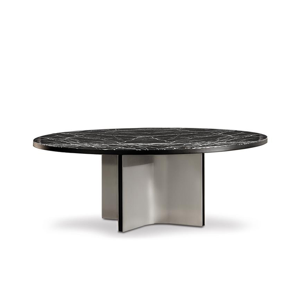 میز نهارخوری شش نفره گرد تولیکا مدل ماروین