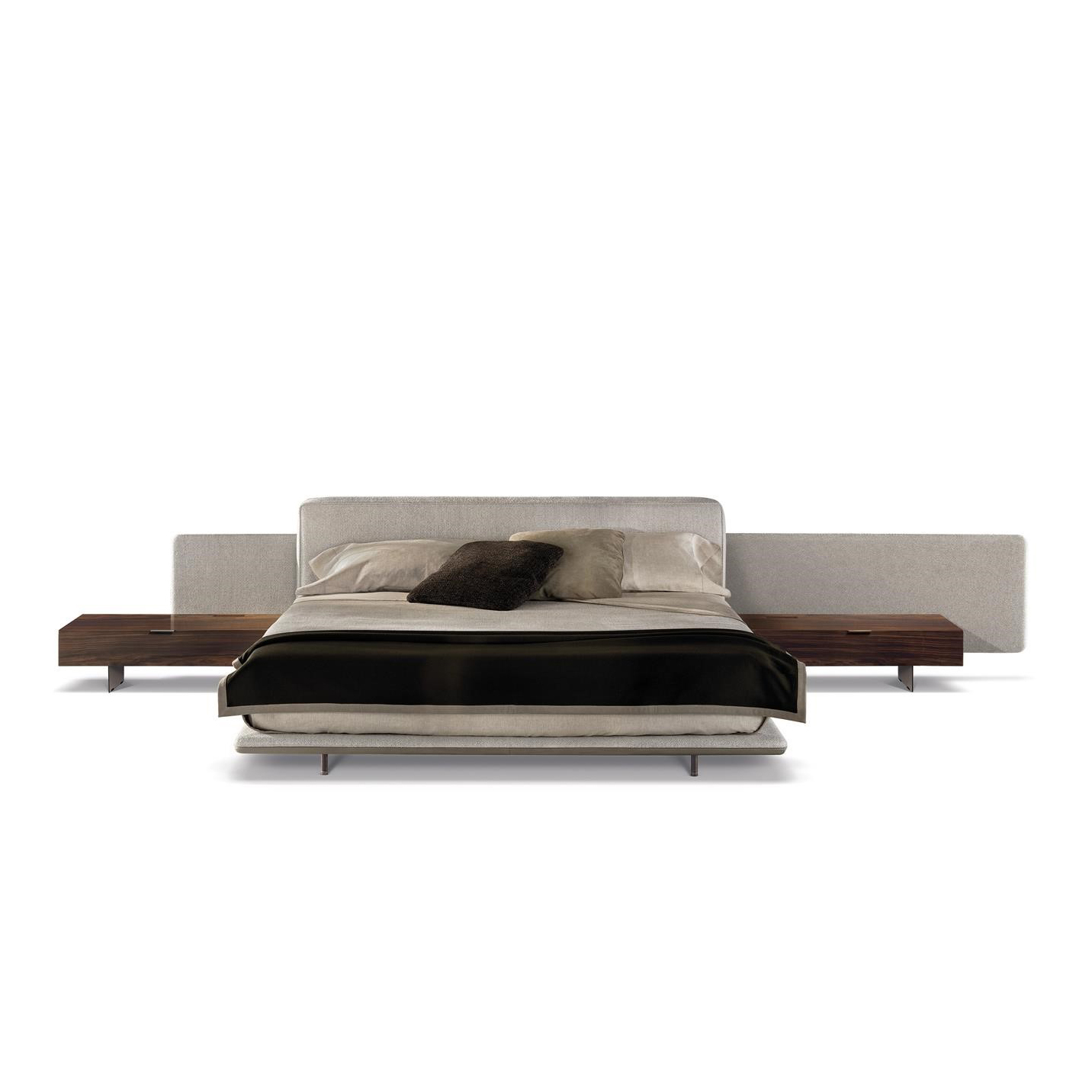 تخت خواب دو نفره سایز 180 تولیکا مدل هوریزون همراه پاتخت