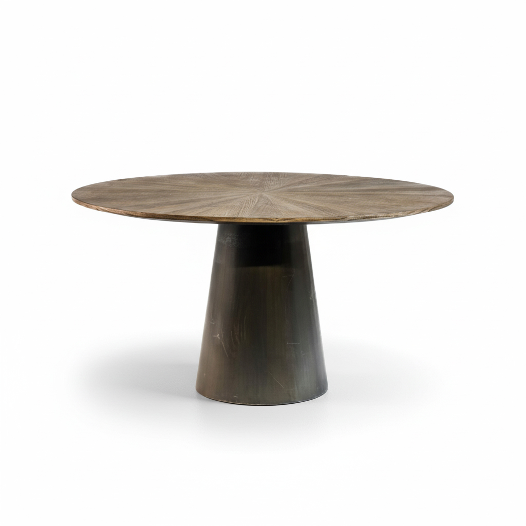 میز نهارخوری گرد 6 نفره تولیکا مدل مادرید